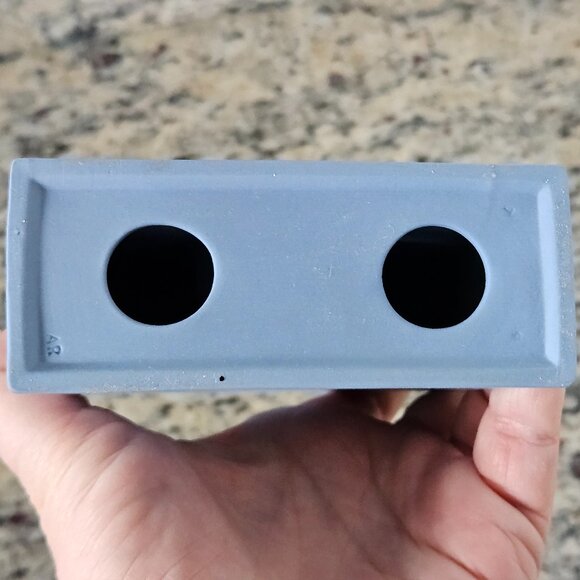 RARE VINTAGE WEDGWOOD ENGLAND BLUE WHITE SEASONS DESK MANTEL OFFICE CLOCK - Picture 14 of 15